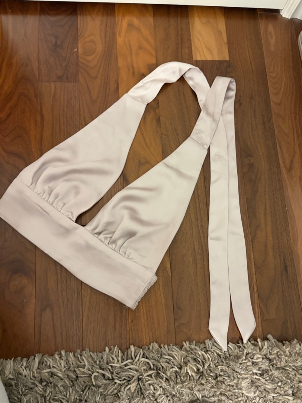 Garage Light Pink Halter Crop Top